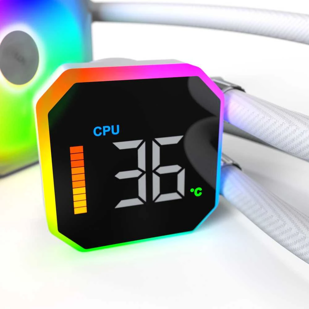 Vandens aušinimas Montech HyperFlow Digital 360 balta