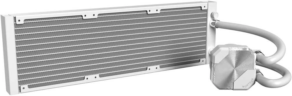 „Montech HyperFlow Silent All-in-One“ skysčio aušintuvas – 360 mm, baltos spalvos