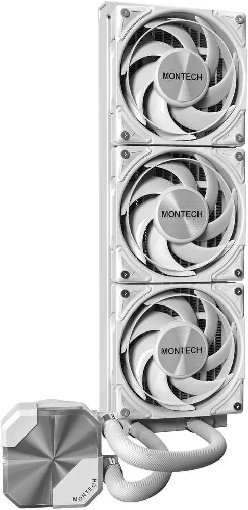 „Montech HyperFlow Silent All-in-One“ skysčio aušintuvas – 360 mm, baltos spalvos