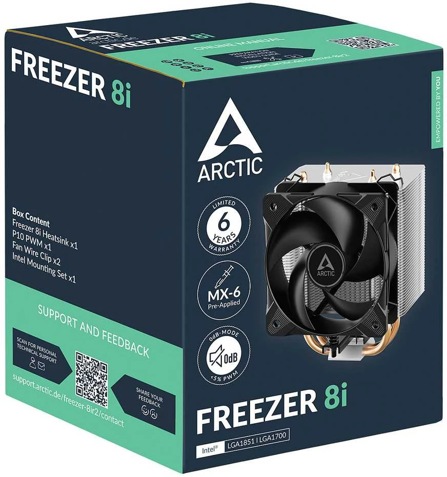 ARCTIC Šaldiklis 8i procesoriaus aušintuvas