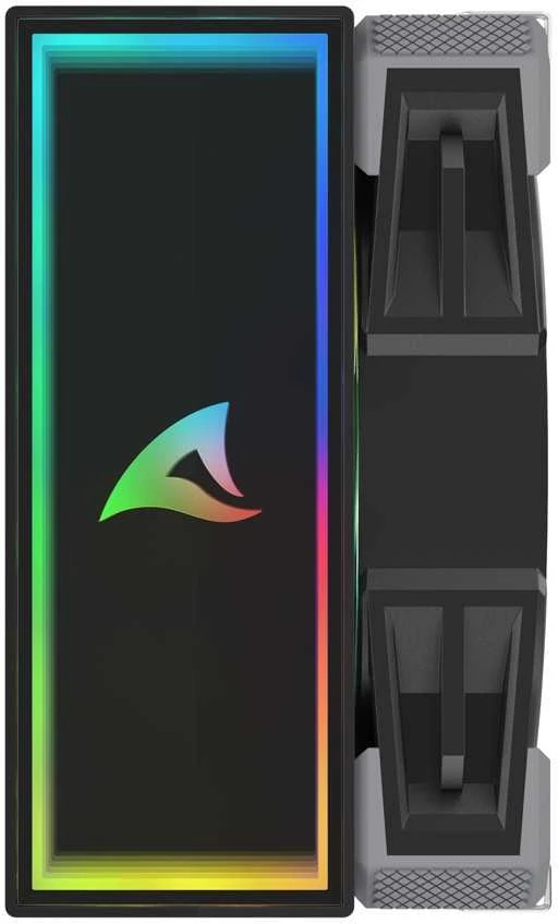 K Sharkoon A40 RGB juodas
