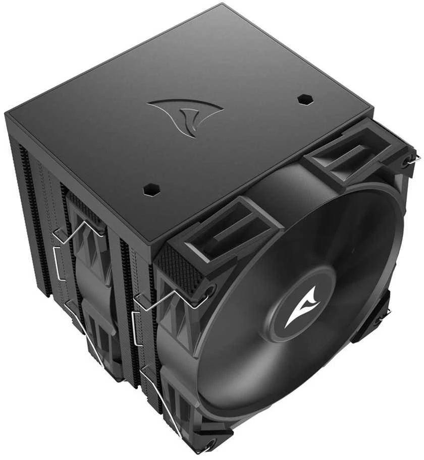 Sharkoon A60 procesoriaus oro aušintuvas 12 cm juodas 1 vnt.