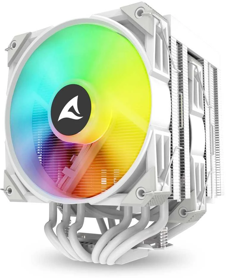 Sharkoon A60 RGB procesoriaus oro aušintuvas 12 cm baltas 1 vnt.