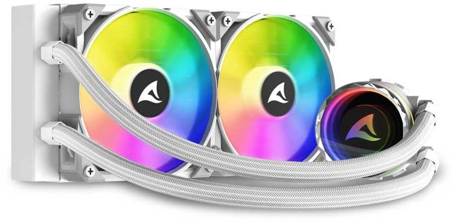 Sharkoon S80 RGB AIO 240 MM Baltas/VANDENS AUŠINIMO SISTEMA AIO