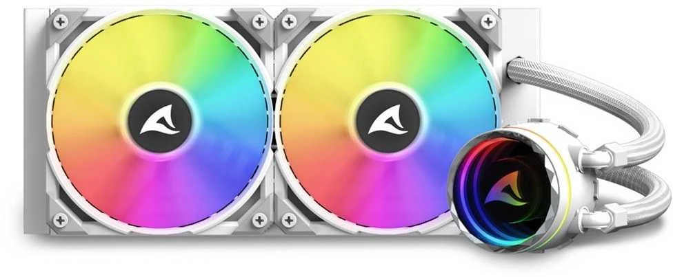 Sharkoon S80 RGB AIO 240 MM Baltas/VANDENS AUŠINIMO SISTEMA AIO