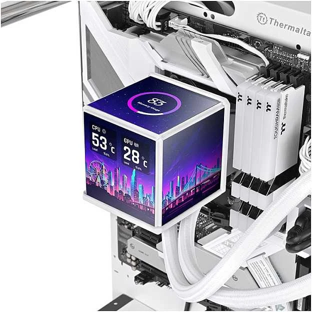 Thermaltake MINECUBE 360 skystas aušintuvas su LCD ekranu