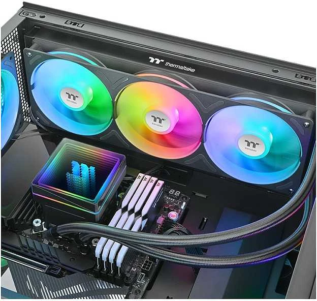 Thermaltake TH360 V3 ARGB Sync AiO vandens aušinimas – juodos spalvos