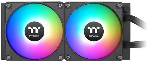 Vandens aušinimas Thermaltake Thermaltake TH240 V2 Ultra EX ARGB CPU „viskas viename“ skysčio aušintuvas, aušinamas vandeniu (juodas)