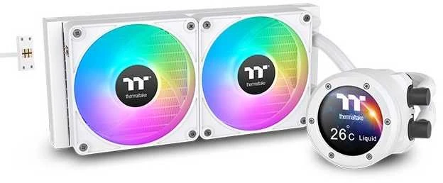 Thermaltake TH240 V2 Ultra EX sniego spalvos Aušinimo sistema