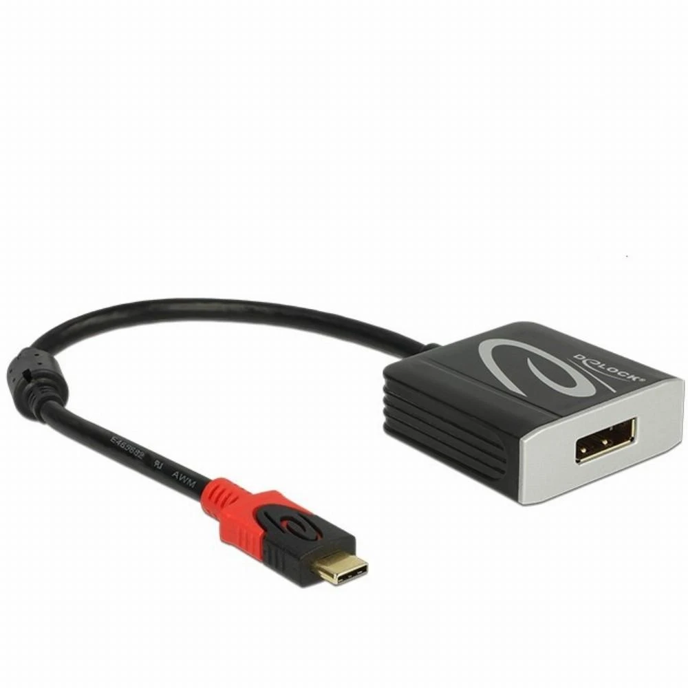 Delock USB-C į DisplayPort adapteris su raudona jungtimi