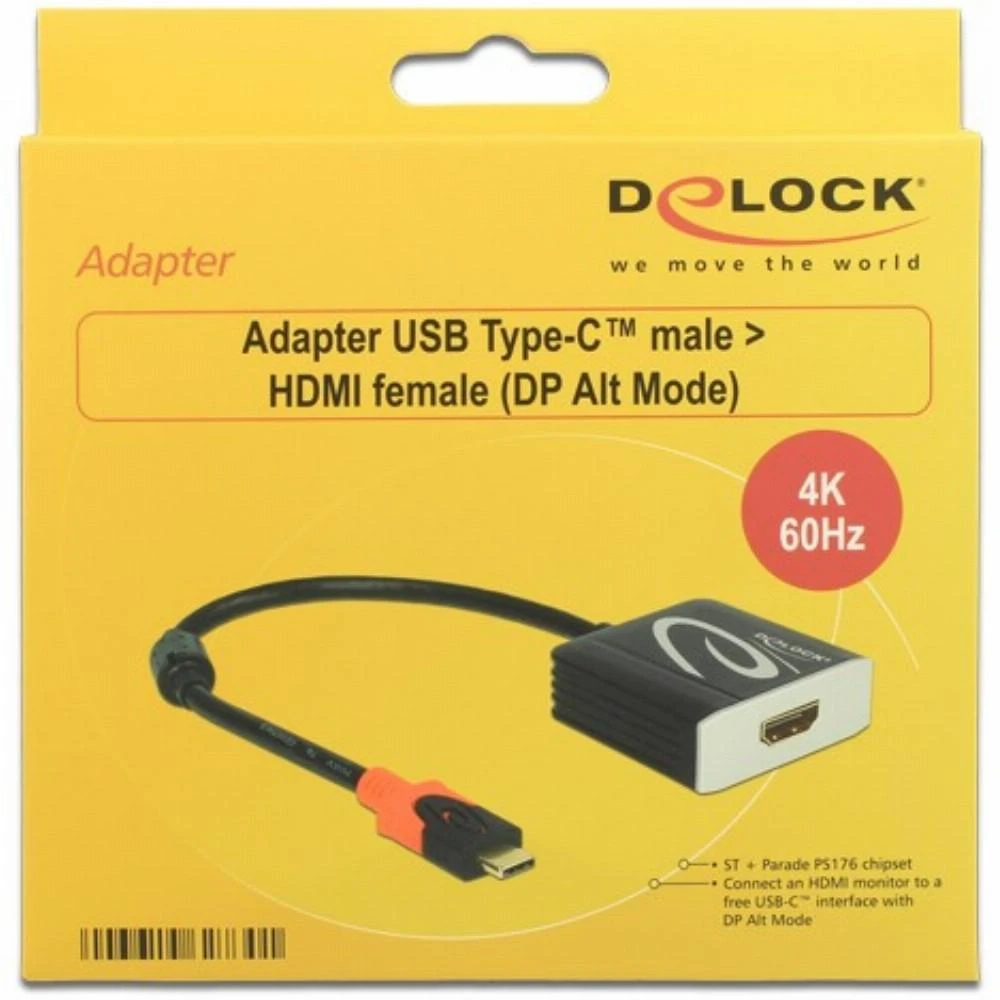 Delock USB-C – HDMI adapteris pakuotėje