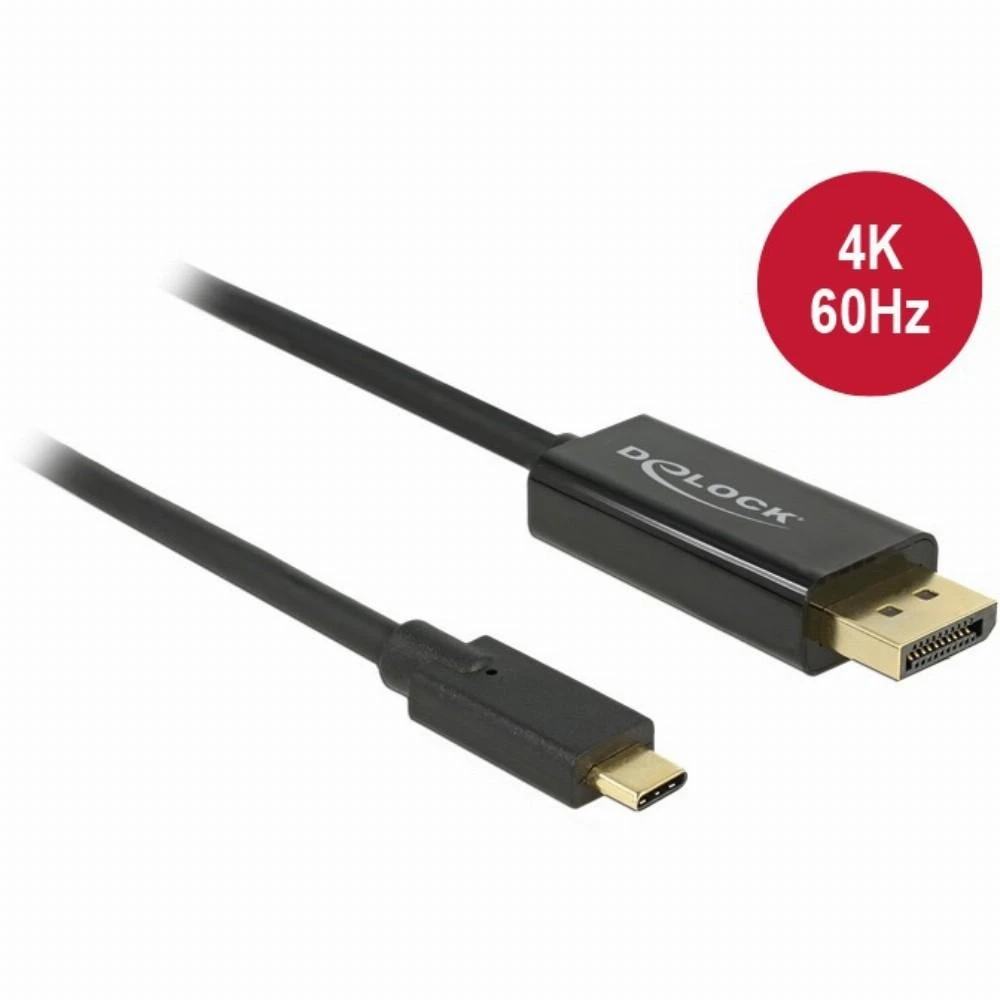 Delock USB-C į DisplayPort laidas su jungčių detale