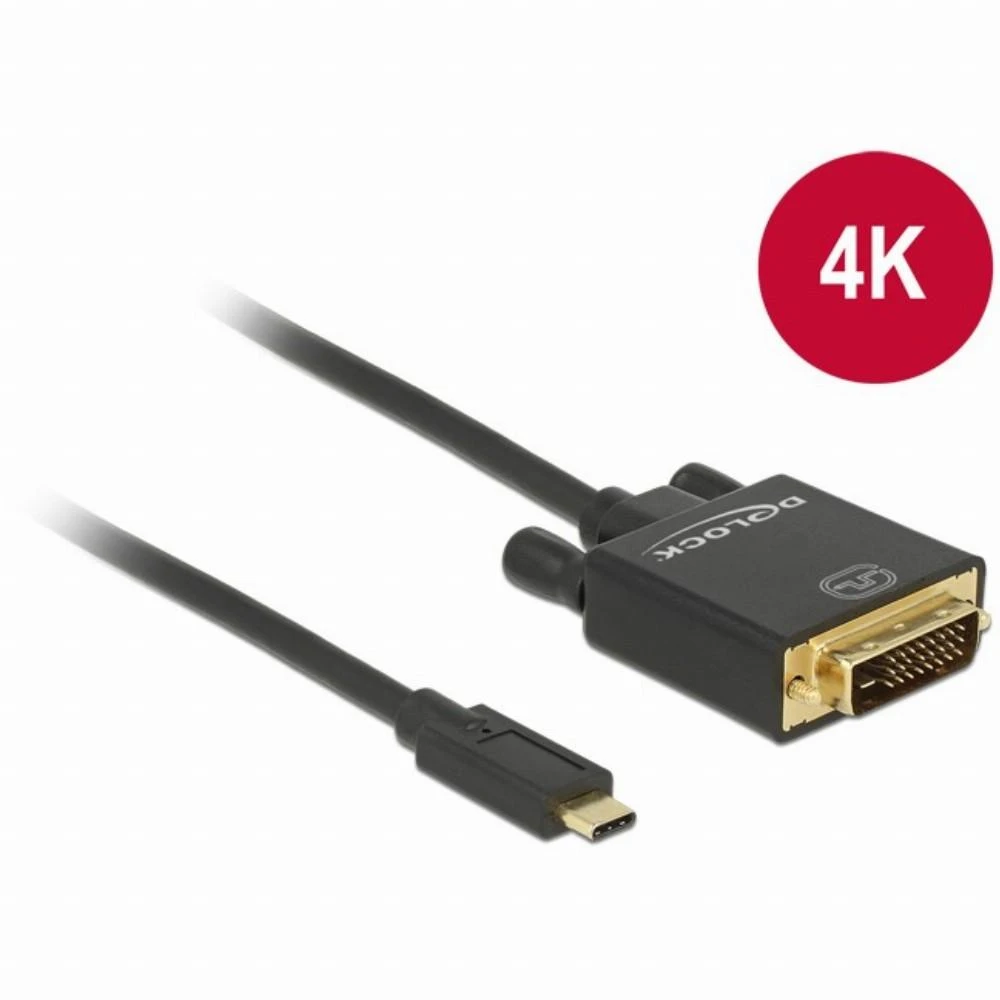 Delock USB-C į DVI adapterinis kabelis 1m