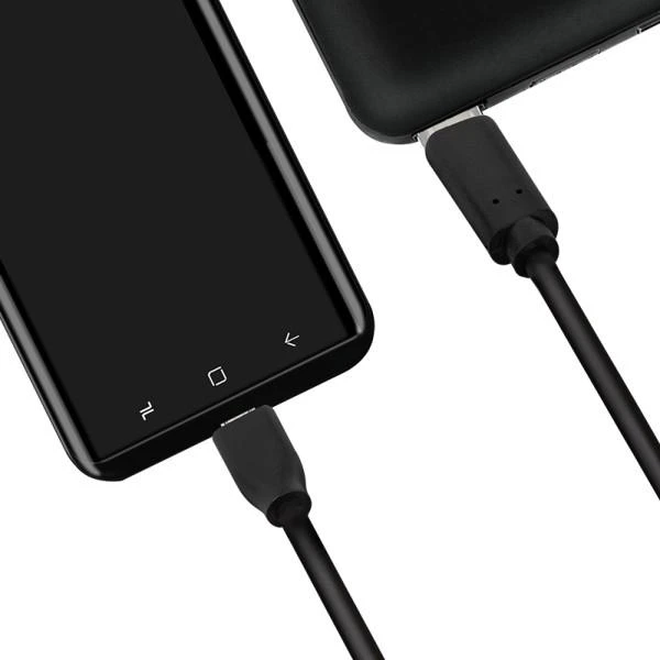Kabelis USB LogiLink USB-C - microUSB 0.5 m Juodas (CU0196)