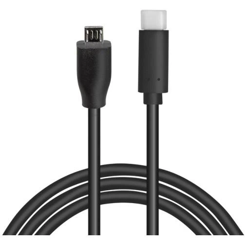 Kabelis USB LogiLink USB-C - microUSB 0.5 m Juodas (CU0196)