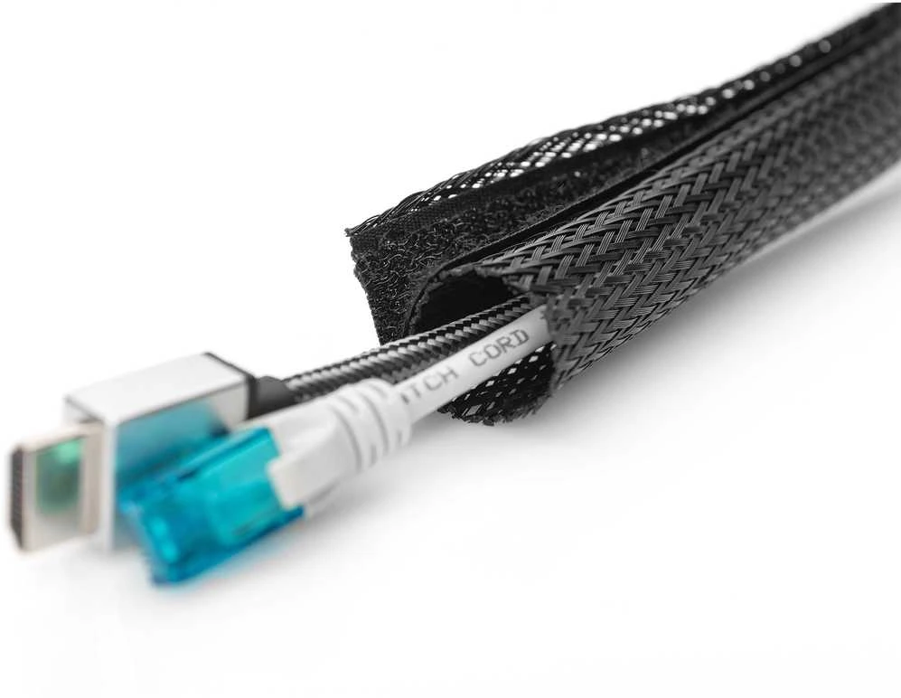 Assmann Electronic DIGITUS Cable Sock spalva juodas 2m