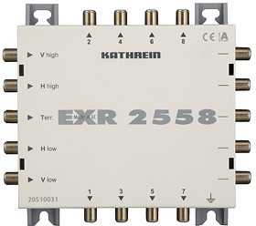KATHREIN EXR 2558 - 5 įėjimai - 8 išėjimai - 950 - 2150 MHz - 5 - 862 MHz - 25 dB - IP30