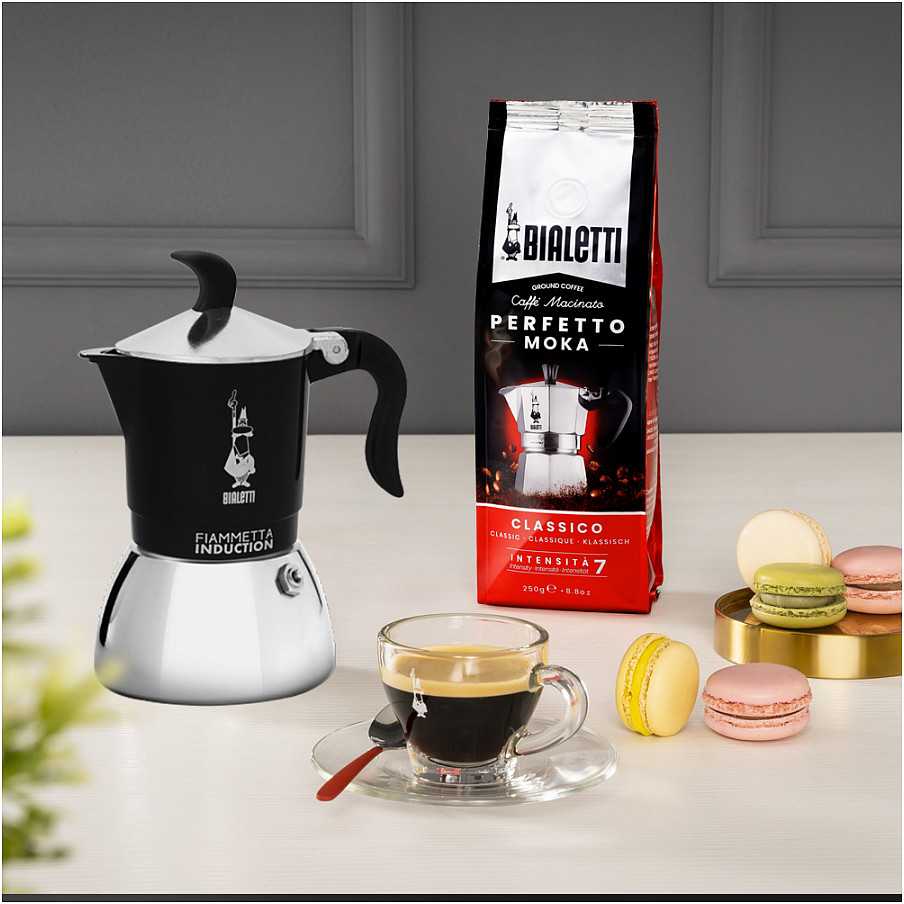 Kavavirė Bialetti Fiammetta Induction Kavavirė moka 0,1 l Juodas, Nerūdijantis plienas