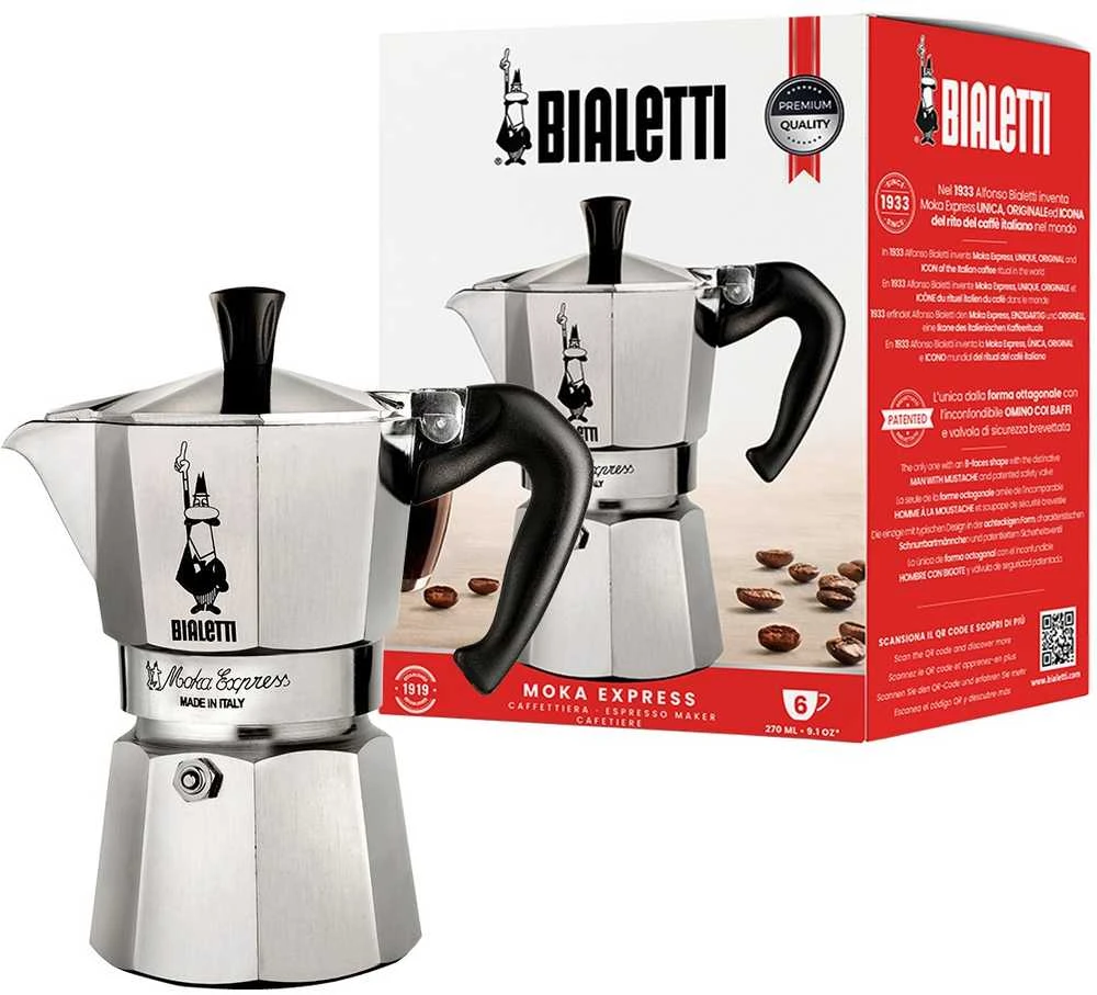Espresso kavos virimo aparatas Bialetti Moka Express 6puod.