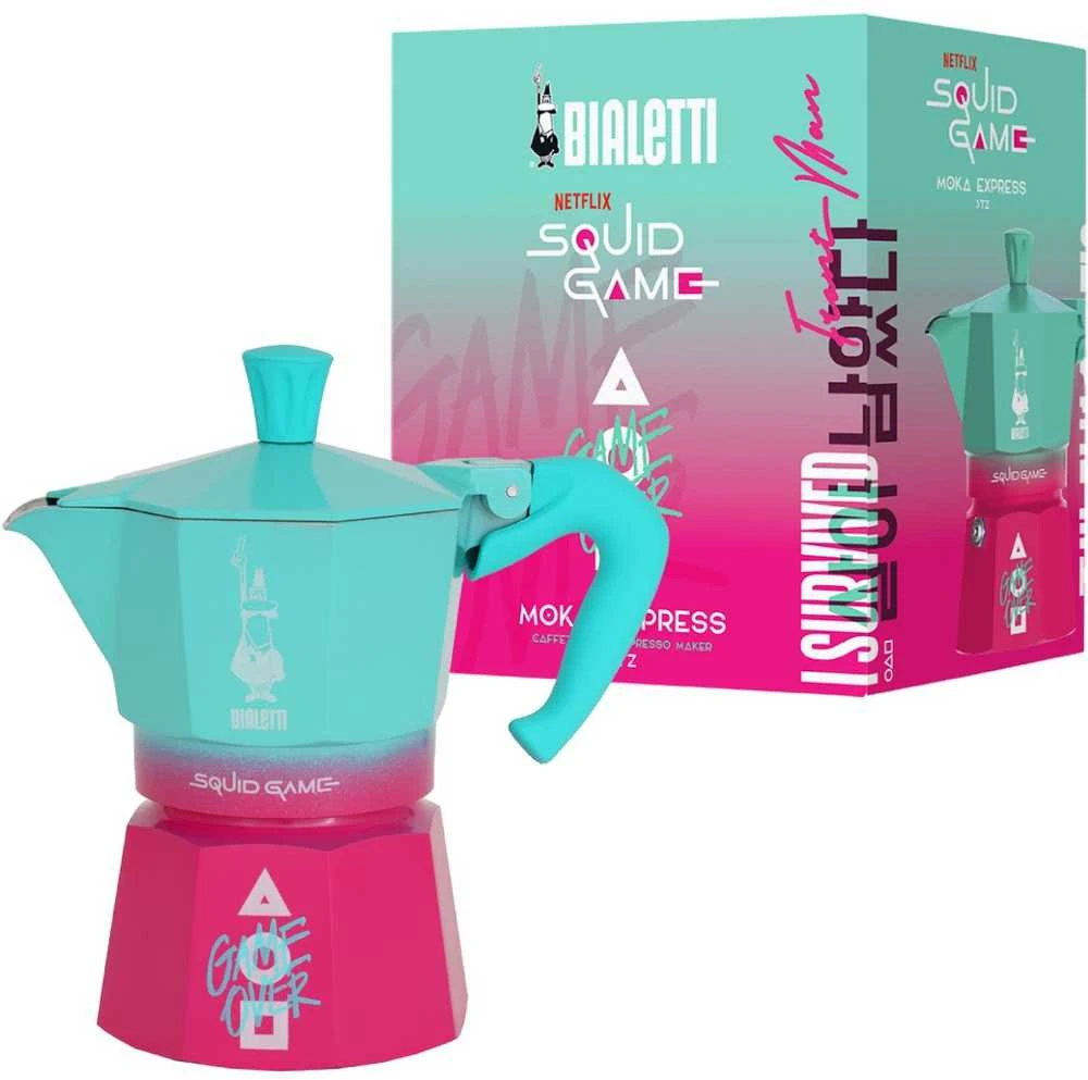 Bialetti Moka Express Squid Game 3TZ (150 ml) rožinė