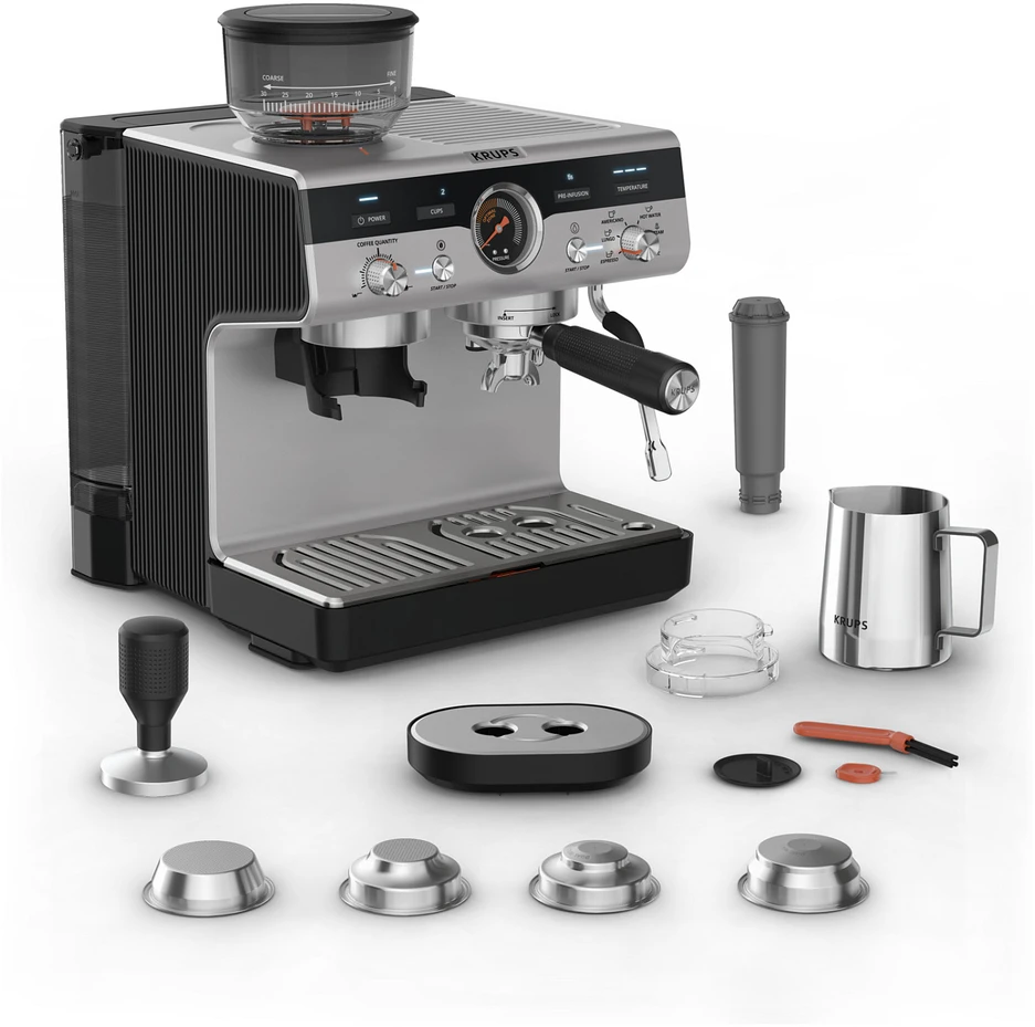 Krups Precision XP801T10 kavos aparatas Pusiau automatinis Espreso kavos aparatas 3 L