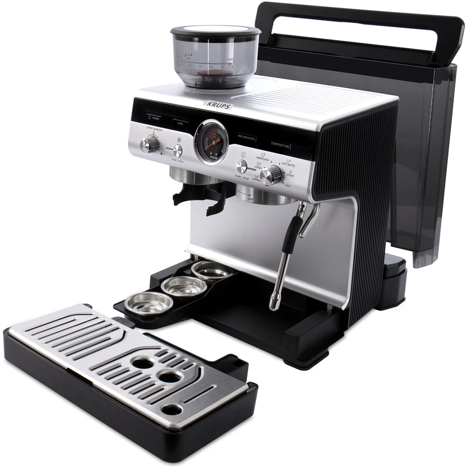 Krups Precision XP801T10 kavos aparatas Pusiau automatinis Espreso kavos aparatas 3 L
