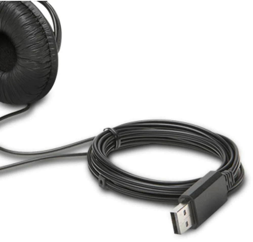 Kensington Classic Laidinės ausinės, USB-A, Juoda