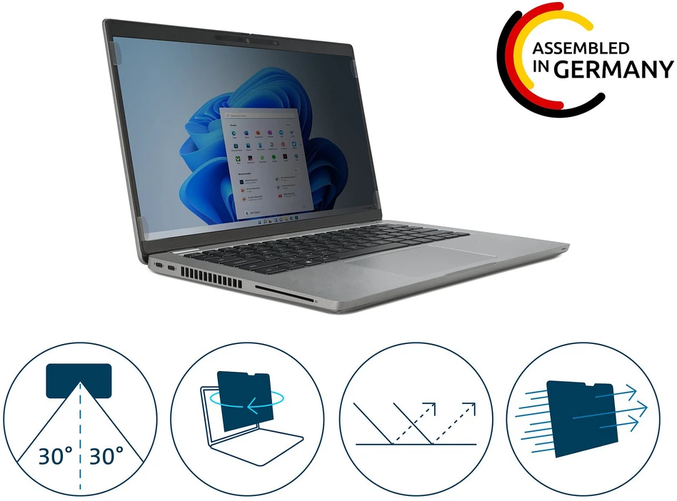 HP Kensington privatumo ekrano filtras 14 colių nešiojamiesiems kompiuteriams (16:10) – nuimamas dviem kryptimis