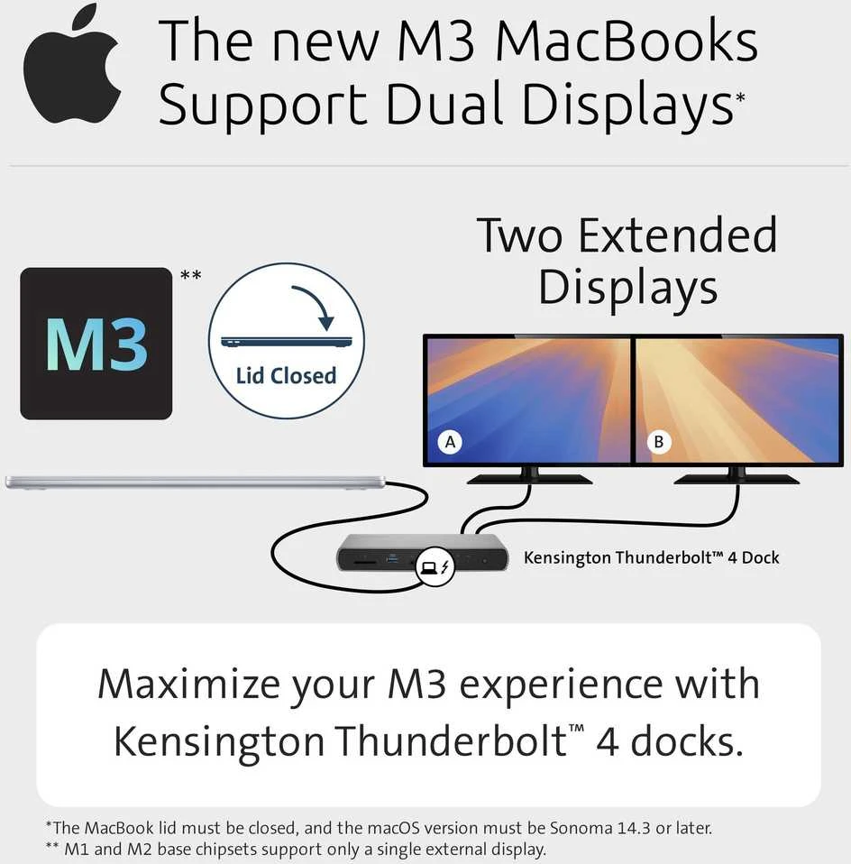 Leitz KENSINGTON SD5760T Thunderbolt 4 Dual 4K Docking Station