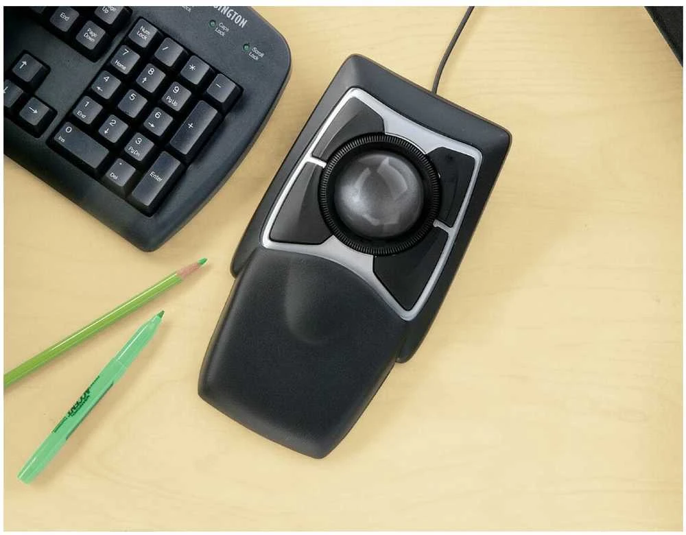 Leitz Kensington Expert Pelė kompiuterinė pelė USB Rodomasis rutuliukas Abiems rankoms