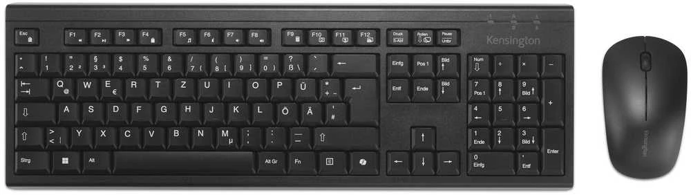 Klaviatūra ir pelė Kit Kensington KM270 EQ Rechargeable – Wireless QWERTZ