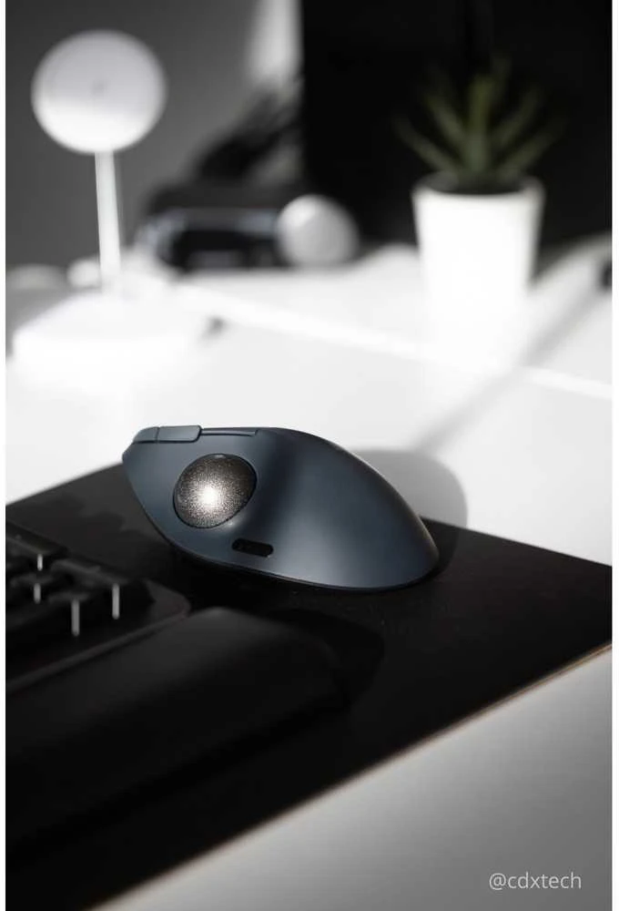 Kensington ProFit Ergo TB550 Trackball Belaidė pelė, RF belaidė + Bluetooth, 1600 DPI, Juodas/Pilkas