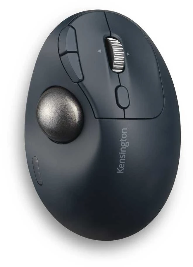 Kensington ProFit Ergo TB550 Trackball Belaidė pelė, RF belaidė + Bluetooth, 1600 DPI, Juodas/Pilkas