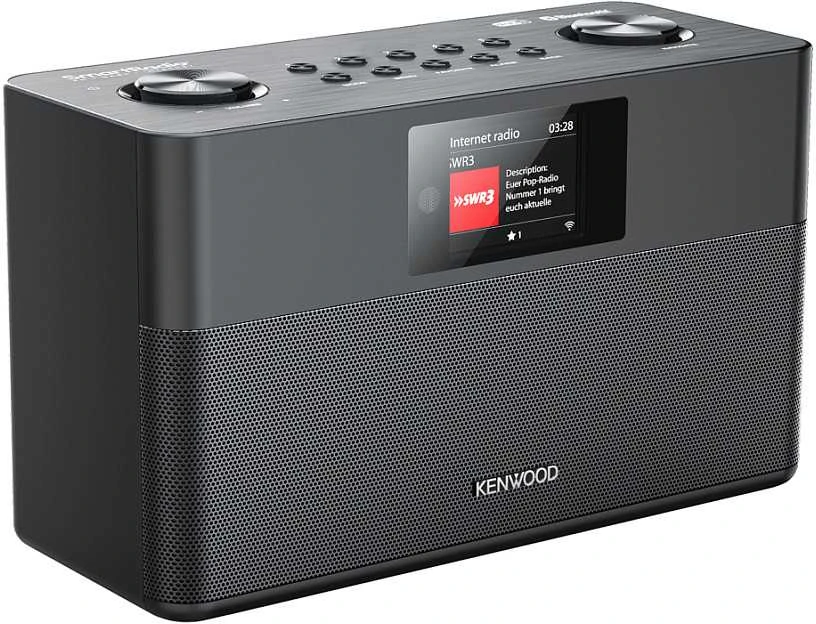 Kenwood Autoaudiovideo Kenwood CR-ST100S-B Išmanusis radijas su DAB+ Bluetooth USB, juodas
