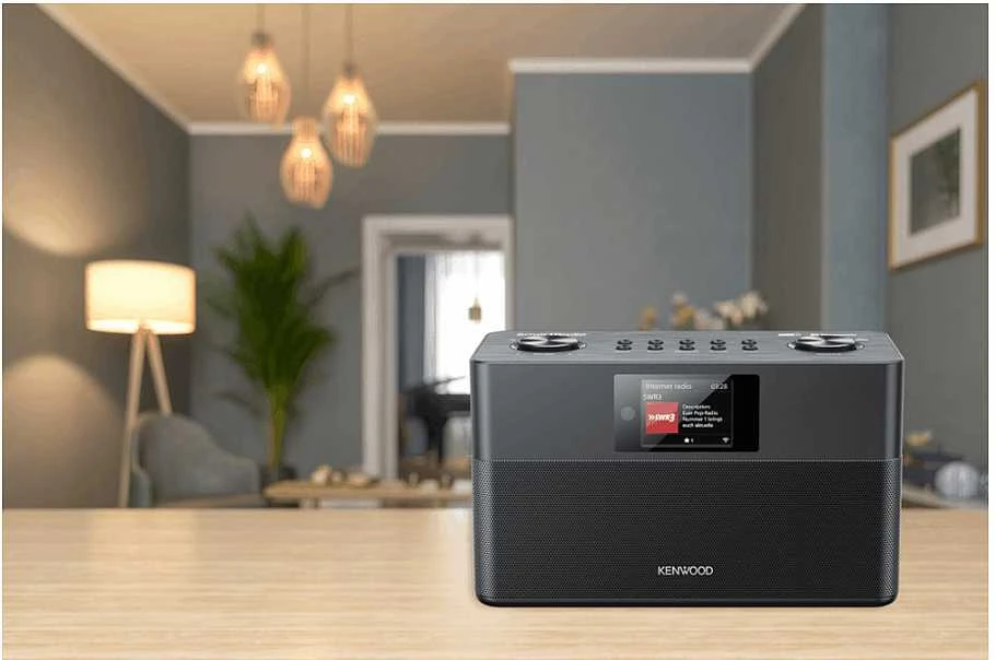 Kenwood Autoaudiovideo Kenwood CR-ST100S-B Išmanusis radijas su DAB+ Bluetooth USB, juodas