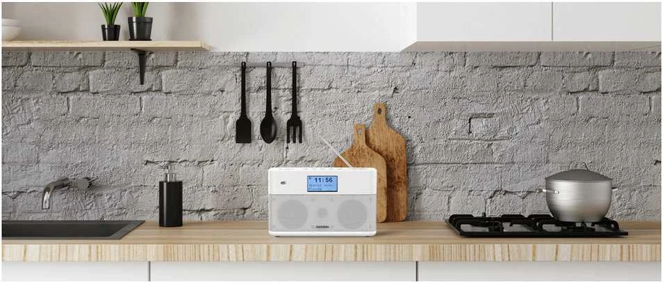 Kenwood Autoaudiovideo Kenwood CR-ST100S-B Išmanusis radijas su DAB+ Bluetooth USB, juodas