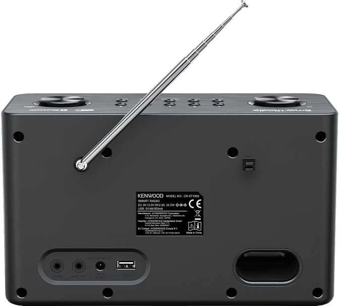 Kenwood Autoaudiovideo Kenwood CR-ST100S-B Išmanusis radijas su DAB+ Bluetooth USB, juodas