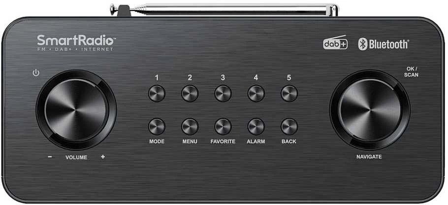 Kenwood Autoaudiovideo Kenwood CR-ST100S-B Išmanusis radijas su DAB+ Bluetooth USB, juodas
