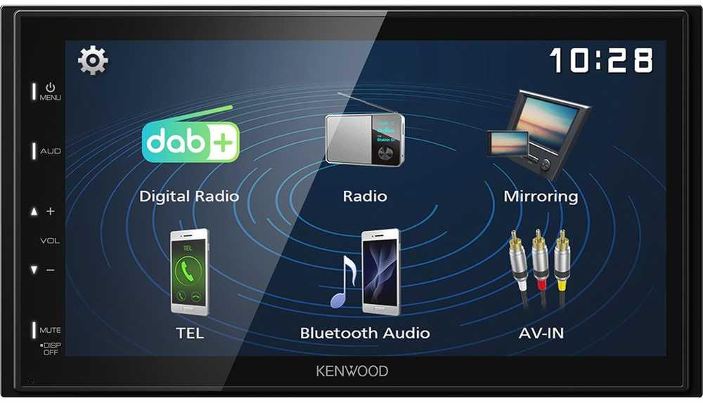 Automagnetola Kenwood Kenwood DMX129DAB automobilio radijas
