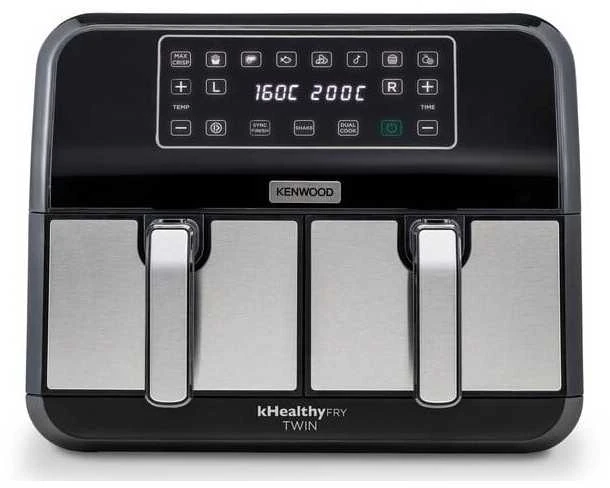 Kenwood HFM20.000MB gruzdintuvė Dviguba 8 l Atskirai stovinti 1700 W karšto oro gruzdintuvė Juodas
