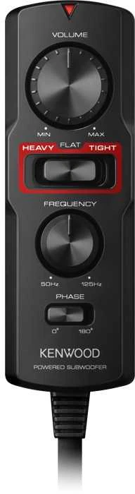 „Kenwood Electronics KSC-PSW7EQ“ automobilio žemų dažnių garsiakalbis, iš anksto įkrautas, 160 W