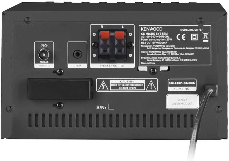 Kenwood, M-7000S-B muzikinis centras, juoda sp.