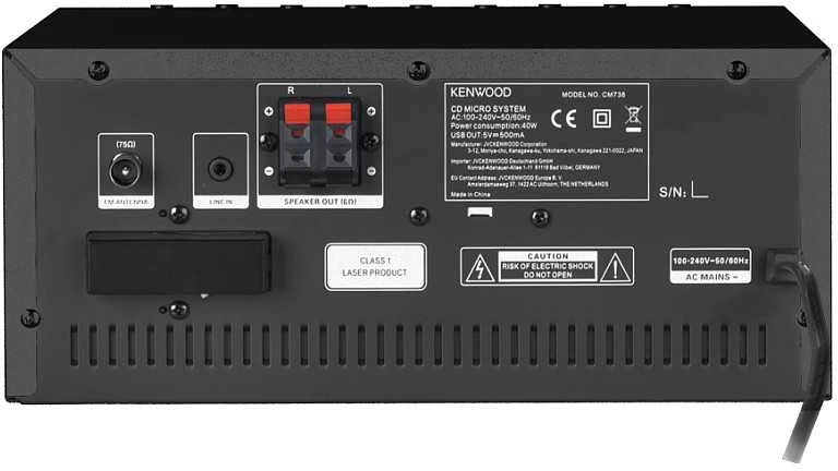 Kenwood, M-9000S-B muzikinis centras, juoda sp.