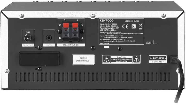 Kenwood, M-9000S-S muzikinis centras, sidabr. sp.