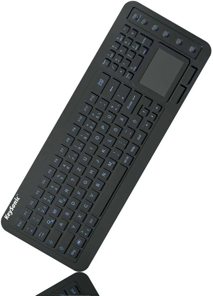 Klaviatūra „KeySonic KSK-6231INEL“ (JK) Pramoninis jutiklinis planšetinis kompiuteris, baltas, urmu