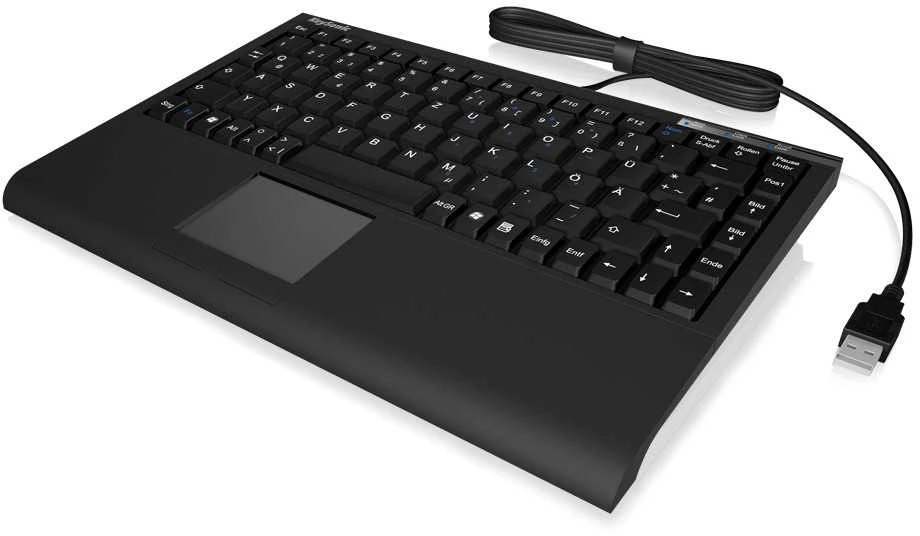 KeySonic ACK-540U+ Mini Klaviatūra su integruotu Jutikliniu kilimėliu, UK Išdėstymas