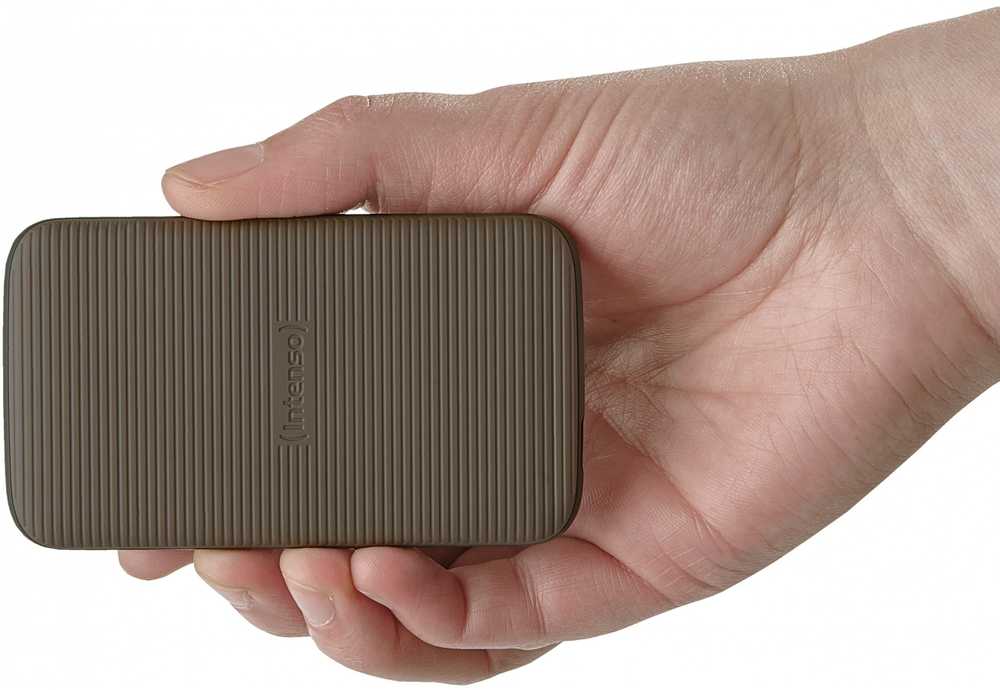 Kietasis diskas 1 TB „Intenso TX500“ nešiojamasis USB 3.2, rudas