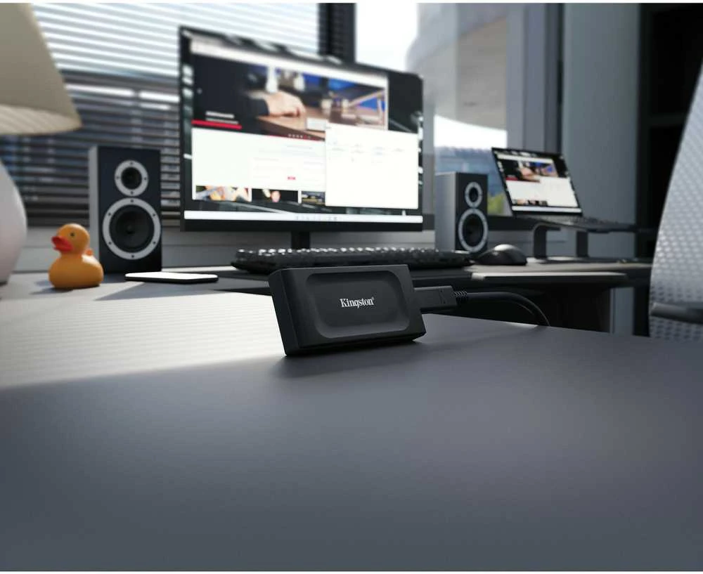 Išorinis kietasis diskas Kingston SXS1000R, 1 TB, USB 3.2 Gen 2, juodas