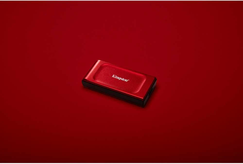 Išorinis kietasis diskas Kingston SXS1000R, 2 TB, USB 3.2 Gen 2, raudonas