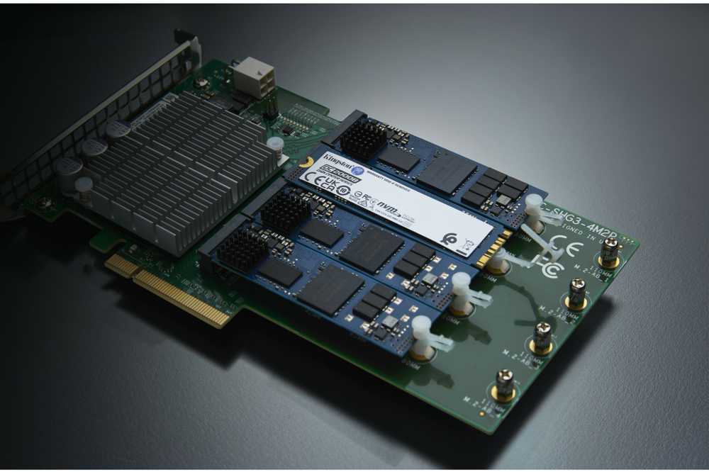 Kingston SSD | DC2000B | 960 GB | SSD form factor M.2 2280 | Solid-state drive sąsaja PCIe NVMe Gen 4.0 (x4) | Skaitymo greitis 7000 MB/s | Rašymo greitis 1300 MB/s